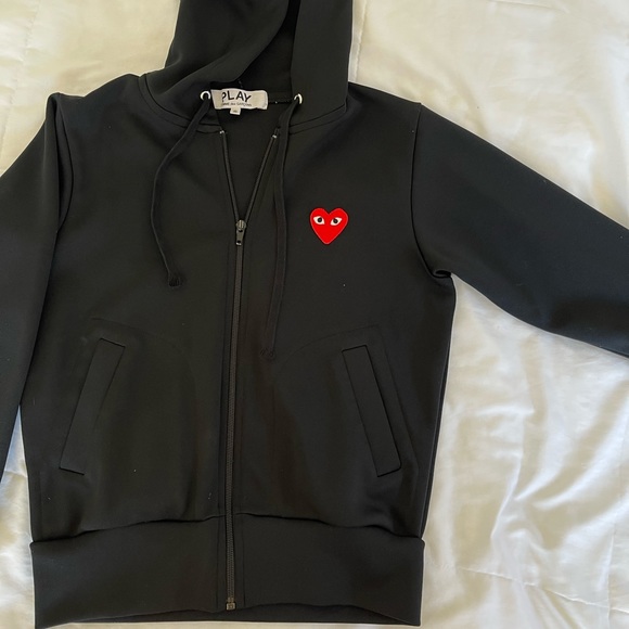 CDG Womens black jacket size small AUTHENTIC (Comme Des Garçons Play) - Picture 4 of 4